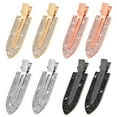 thumbnail image 1 of 8PCS No Bend Hair Clips, Rhinestone No Bend Clips Hair Styling Bangs Clips Diamond Metal No Bend No Dent Flat Clip Curl Makeup Pin Barrette for Women Hairstyle Salon Hairdressing Waves Application, 1 of 5