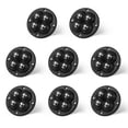 thumbnail image 1 of 8PCS Black Self Adhesive Caster Wheels Mini Swivel Wheels Stainless Steel Paste Universal Wheel Heavy Duty 360 Degree Rotation Sticky Pulley for Storage Box Furniture Trash Can, 1 of 7