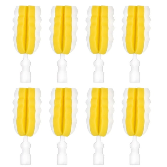 8PCS Bottle Brush Replacement Sponge Heads Environmental Protection Cup Cleaner Brush Sponge Replacement Heads Suitable for Holzlrgus Sponge Bottle Brushes (8 Brush Heads)