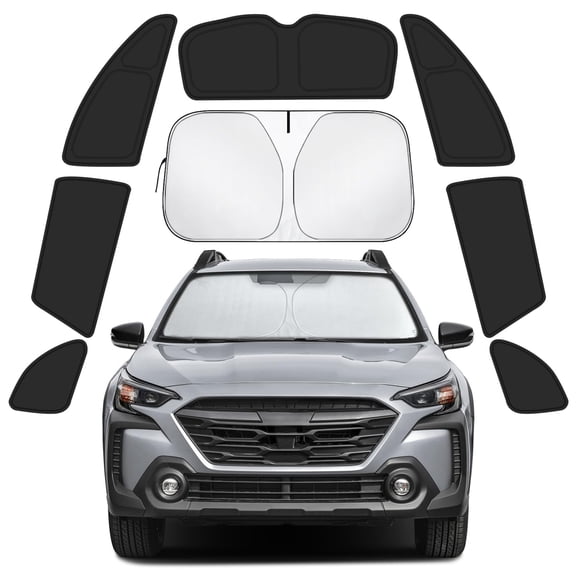 8PCS Car Window Shades for Subaru Outback 2020-2025, Privacy Window Covers for Side, Rear & Windshield, Car Shield Shades for Camping and Parking