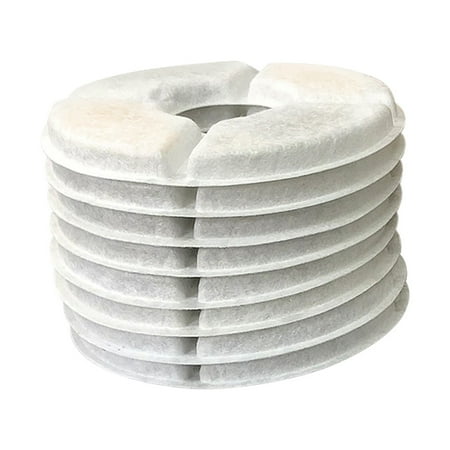 8PCS Cat Fountain Filter Active Carbon Resin Filter Replacement Round  Dispenser