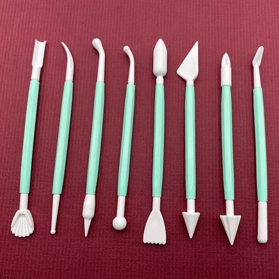 8PCS Clay Sculpting Tools Kit - Easy to Use Double-Ended Polymer & Pottery Carving Set with Comfortable Grip Tools for Clay Sculpey & Modeling Clay Ideal for Kids and Adults
