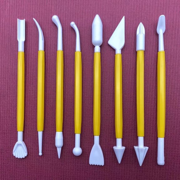 8PCS Clay Sculpting Tools Kit - Easy to Use Double-Ended Polymer & Pottery Carving Set with Comfortable Grip Tools for Clay Sculpey & Modeling Clay Ideal for Kids and Adults
