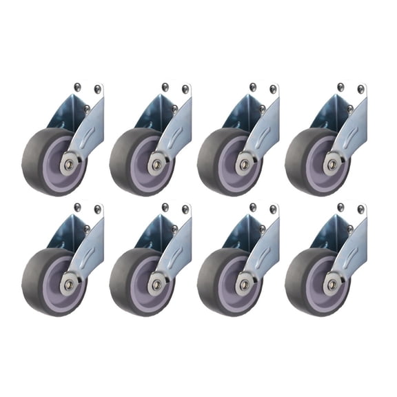 8PCS Cold-rolled Steel Silent Furniture Casters For Moving Furniture, Appliances