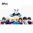 thumbnail image 1 of 8PCS Collectible Anime Building Block Action Figures Set | Desk Decor Display Statues | Compatible Mini Bricks Model Set for Fans Gift, 1 of 9