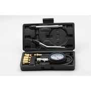 8PCS Compression Tester Kit 0-300 PSI Petrol Gas Engine Cylinder Pressure Gauge Automotive Tool for Motorcycle Car Truck Black