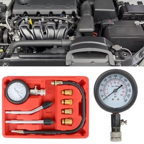8PCS Cylinder Compression Tester Gasoline Engine Pressure Gauge Tool Kit for Car Motorcycle