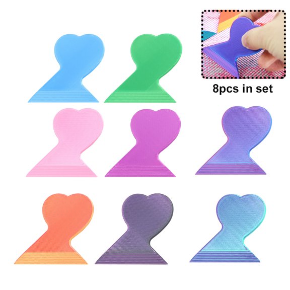 8PCS Diamond Painting Corrector Tools Set, Bead Straightener & Edge Alignment Tools, Diamond Art Fixer Kit, Sticker Scraper for DIY Craft & Scrapbooking