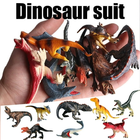 8PCS Dinosaur Toys Set, Mini Realistic Dinosaurs Animals Figurines, Plastic Educational Playset Animals Themed Party Supplies for Birthday Party Holiday Christmas Gift