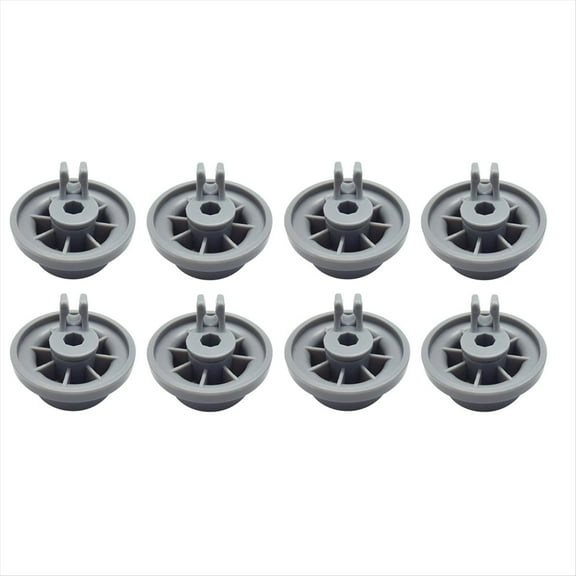 8PCS Dishwasher Replacement Rack Wheels Bottom Basket Parts Kitchen Accessories