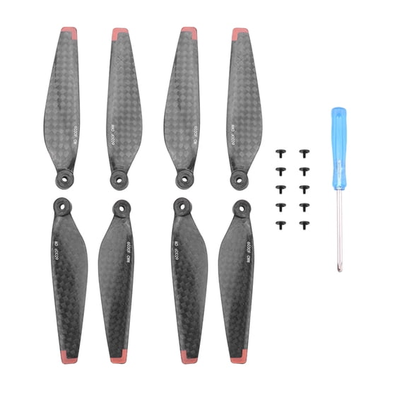 8PCS Drone Propeller Blades Compatible for Mini 3 Pro, Low Noise Drone Replacement Blades Propeller Props Quick Release Carbon Fiber Propeller with Screwdriver(Sold without manufacturer warranty)