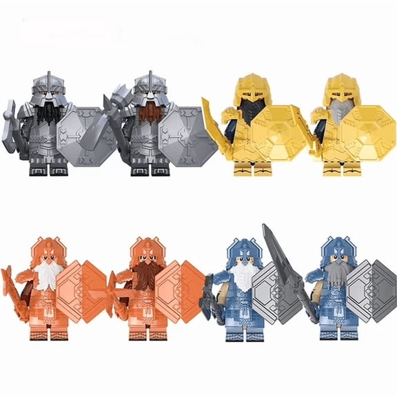 8PCS Fantasy Themed Minifigures Set - Creative Building Block Puzzle Toys, Perfect Christmas & Birthday Gift for Kids