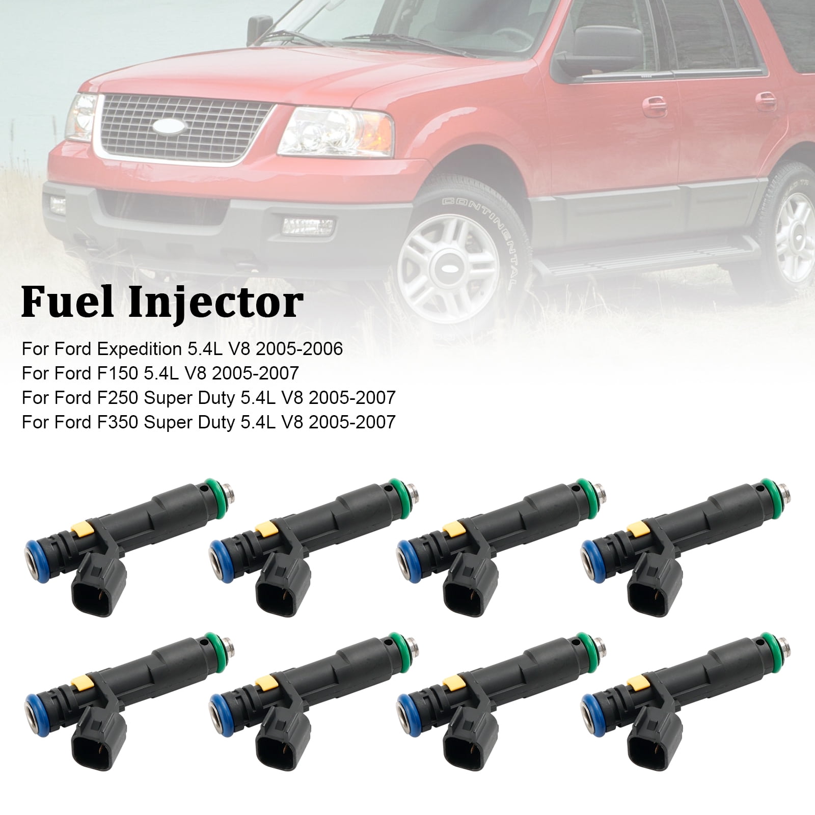FIREMOTOO Fuel Injector Set Of 8 - Compatible With Ford 5.4L V8 2005-2007 - View #9