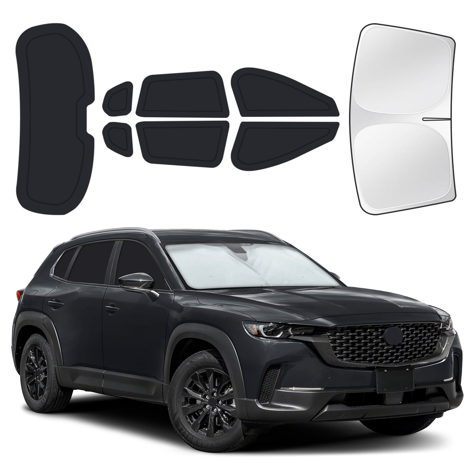 8PCS Full Car Window Sunshade Set for Mazda CX-50 2023-2026