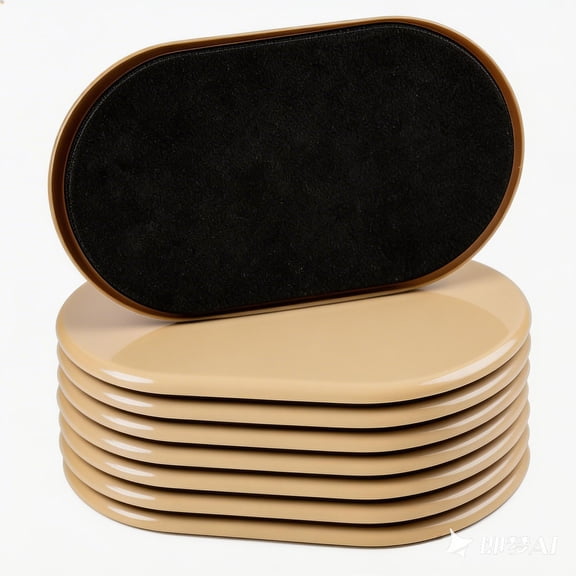 8PCS Furniture Sliders, 9-1/2" X 5-3/4" Large Oval Moving Pads Protector for Heavy Duty Sofa Bed Table Desk,Quickly and Easily Move Any Item