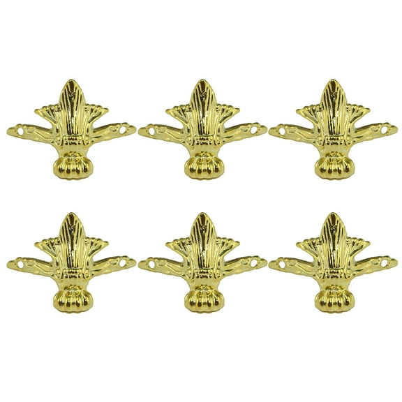 8PCS Furniture Support Feet Zinc Alloy Box Legs Sofa Decoration Accessories Golden