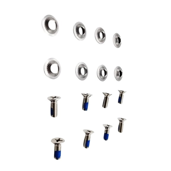 8PCS General Snowboard Binding Screw Set with Not Slip Grip Easy Installation Suitable for Multiple Ski Board Brands