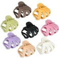 thumbnail image 1 of 8PCS Hair Claw Clips, Octopus Hair Claws for Thick Thin Hair, Matte Non-Slip Hair Jaw Clamps for Teen Girls, Big Spider Claw Banana Clip, Hair Styling Accessories for Women, Black, White, Pink, 1 of 4