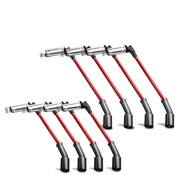 8PCS High Heat Ignition Spark Plug Wires Set for Chevy GMC Cadillac Hummer V8