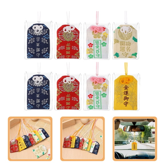 WEAVILUX Blessing Sachet Plastic Rectangular 8Pcs 2.6x2x0.4in