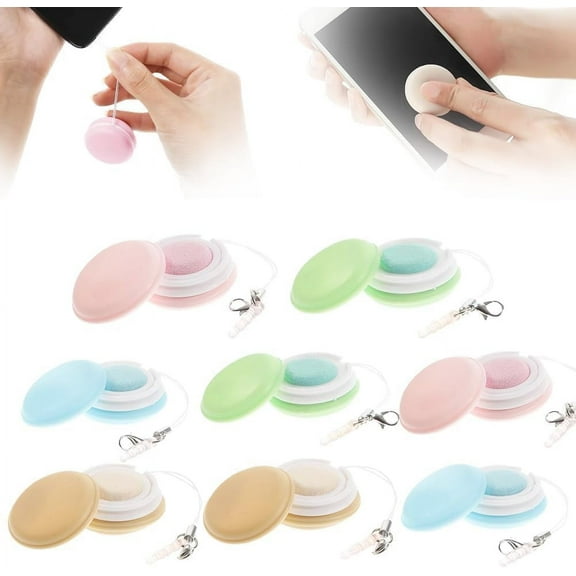 8PCS Macaron Phone Screen Cleaner,Portable Mobile Screen Cleaning Cloths Wiper Eye Glasses Cleaning Tools