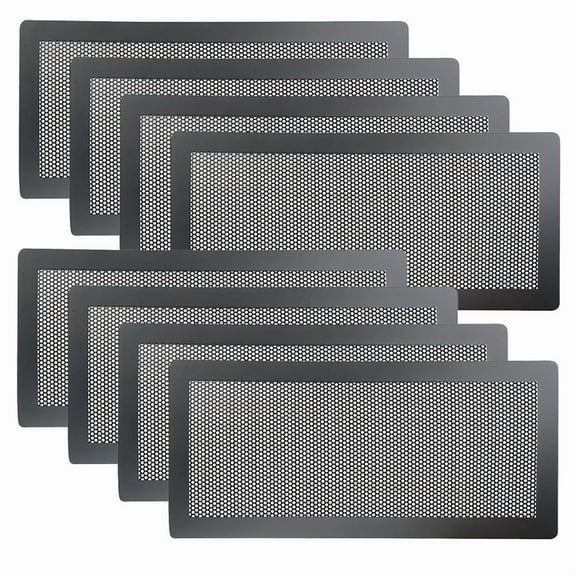 8PCS Magnetic Floor Vent Covers - 5.5x12Inch Mesh Filters for Home/Floor/Wall/Ceiling Catch Debris Hair Dust