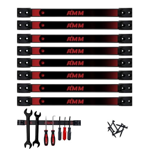 4-Pack Heavy Duty Magnetic Tool Holder Strips - 16 Inch Magnetic Bar For Garage & Workshop Organization
