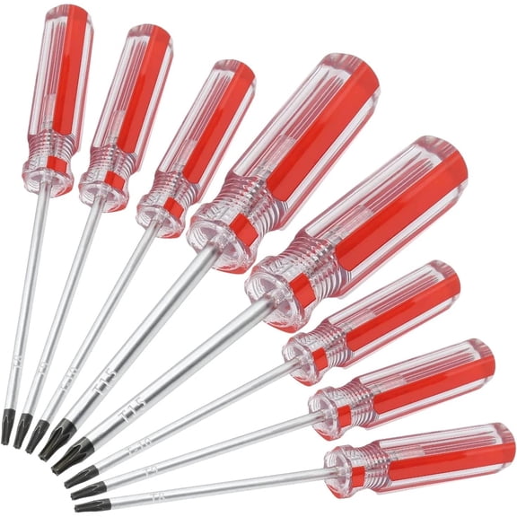 8PCS Magnetic Torx Screwdriver Set - T8, T9, T10, T15 Torx Security Screwdriver,