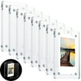 thumbnail image 1 of 8PCS Mini Refrigerator Magnet Frames, Acrylic Magnetic Photo Frames for Fujifilm Instax Sprocket Film 2x3" Photos, Double Sided Fridge Picture Frames Compatible with Mini 11, 9, 90, Mini Link LiPlay, 1 of 7