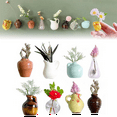 thumbnail image 1 of 8PCS Mini Vase Magnets for Fridges, Mini Ceramic Vase Refrigerator Magnets, 3D Flower Vase Cute Plant Vase Fridge Magnet, 1 of 4
