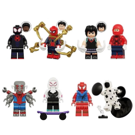 8PCS Minifigures Set Movies Building Blocks, Creative Puzzle Toys for Children Christmas Gift Birthday Present