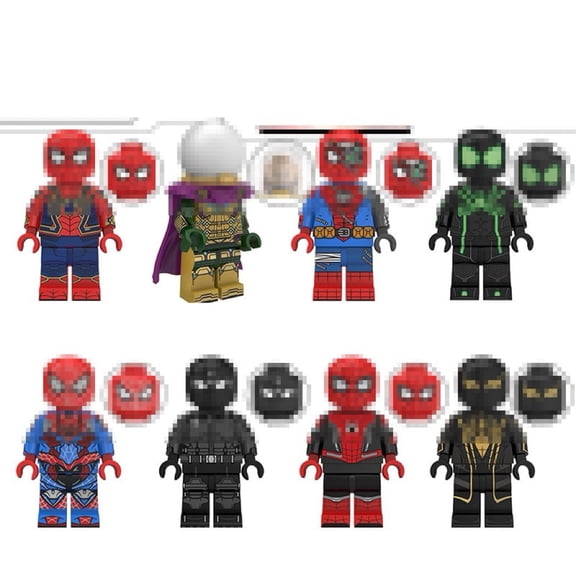 8PCS Minifigures Set Movies Building Blocks, Creative Puzzle Toys for Children Christmas Gift Birthday Present