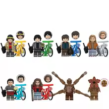 8PCS Minifigures Set Papa Eleven Upside Down Max Hawkins Movies Demogorgon Steve Dustin Mike Will Erica Robin Nancy Building Blocks, Creative Puzzle Toys for Children Christmas Gift Birthday Present