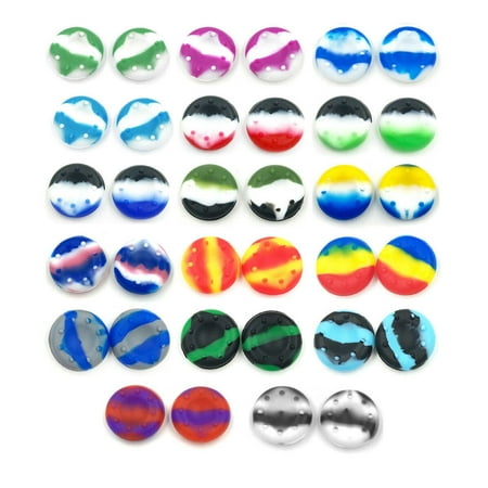 8PCS Multi Colors Gel Analogue Thumb Grip Stick Handle Rock Controller Caps Random Colors For PS4 Game Accessory