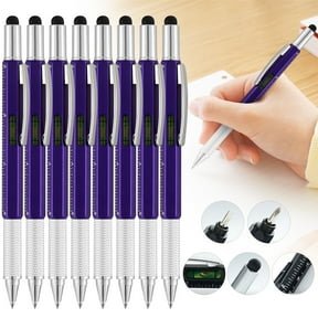 8PCS Multitool Pen,Stocking Stuffers for Men,Gifts for Him,Multitool Pen Christmas Birthday Present,Ideas for Guys Husband Who Have Everything,Tools Cool Gadgets Birthday(Purple)