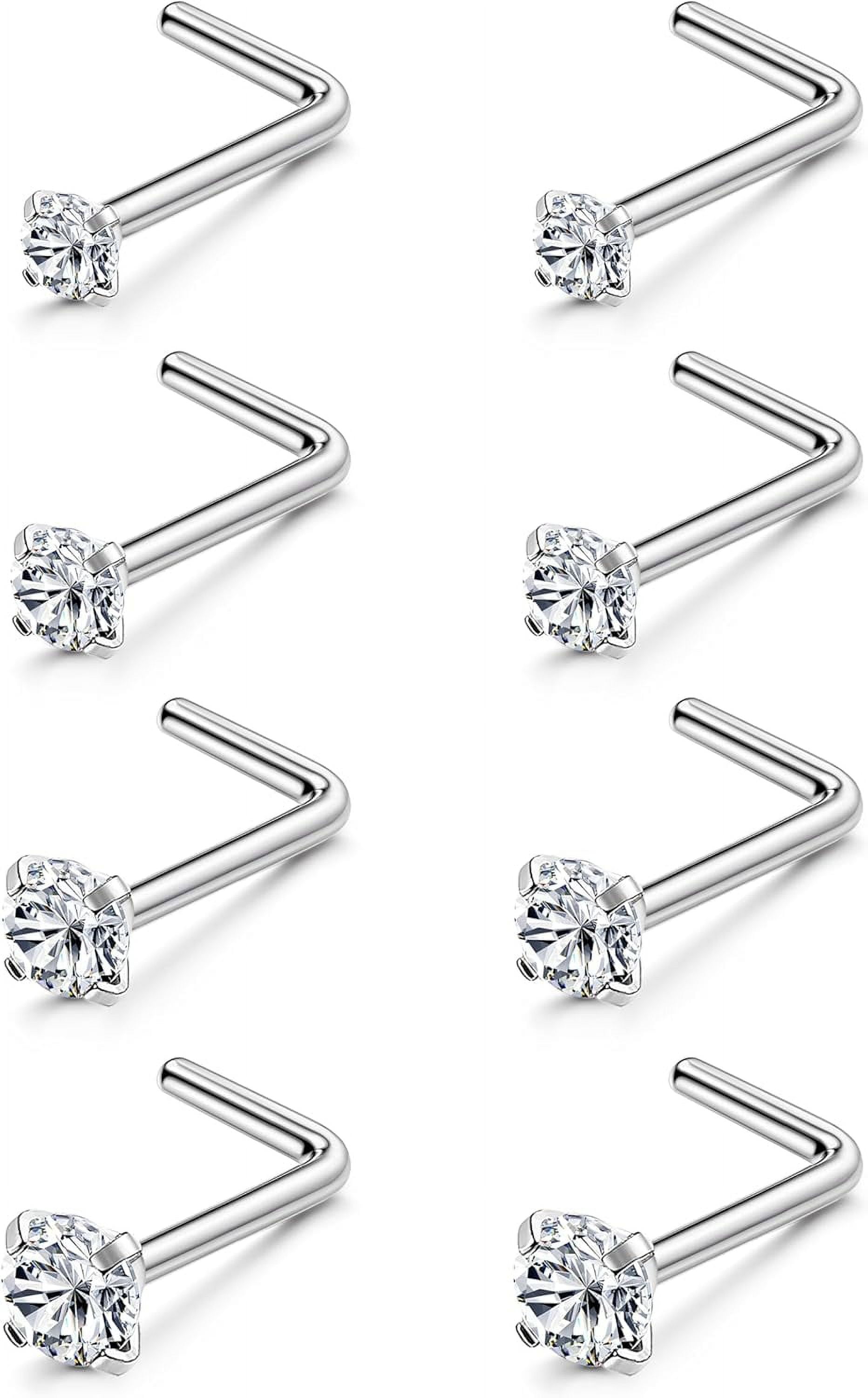 Corkscrew nose ring vs l shaped deals
