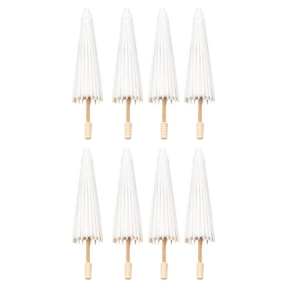 8PCS Paper Parasol Wedding Umbrella Party 30cm Umbrellas Multifunctional Parasol: Perfect For Embellishing Weddings Birthday Parties Baby Showers Receptions And Cocktail Parties