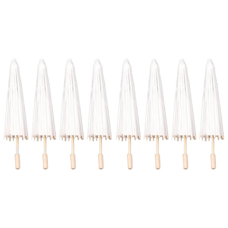 8PCS Paper Parasol Wedding Umbrella Party Favor 40cm Bamboo Umbrellas — free download