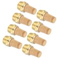 thumbnail interactive-video image 1 of 8PCS Pneumatic Exhaust Muffler, 1/2" NPT Male Sintered Bronze Muffler Brass Air Line Fittings 1 of 1