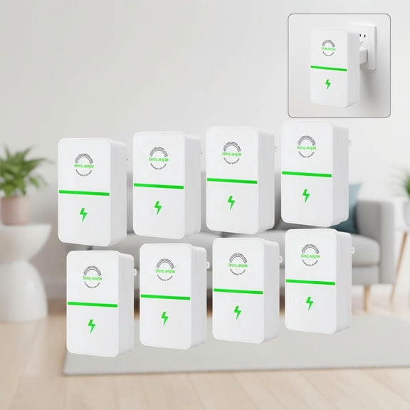8PCS Power Plug Pro Energy Saver 2026 Updated New Stop Watt Energy Saving Device Intelligent Electricity Electric Saving Box Smart Plug in Power Box Power Factor Saver Household Power Plug-in
