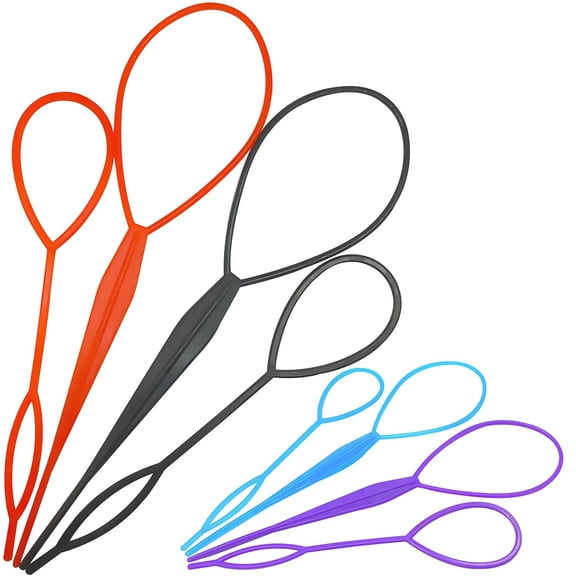 8PCS Quick Loop Tool for French Braids, Ponytails, and Long Hair Styling - Braid Maker Kit