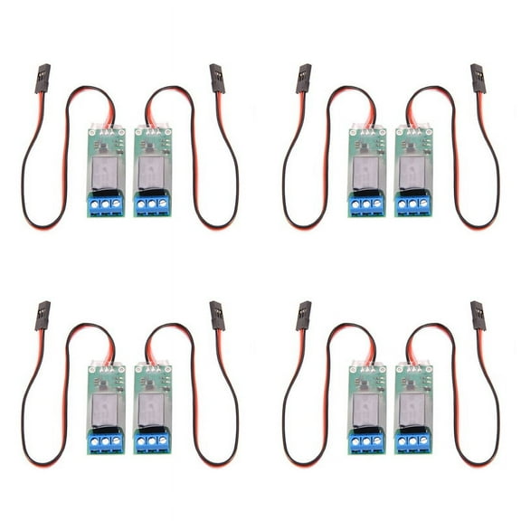 8PCS RC PWM Electronic Relay Switch for RC Airplane DIY Model Navigation Lights Controller Universal K1 Switch