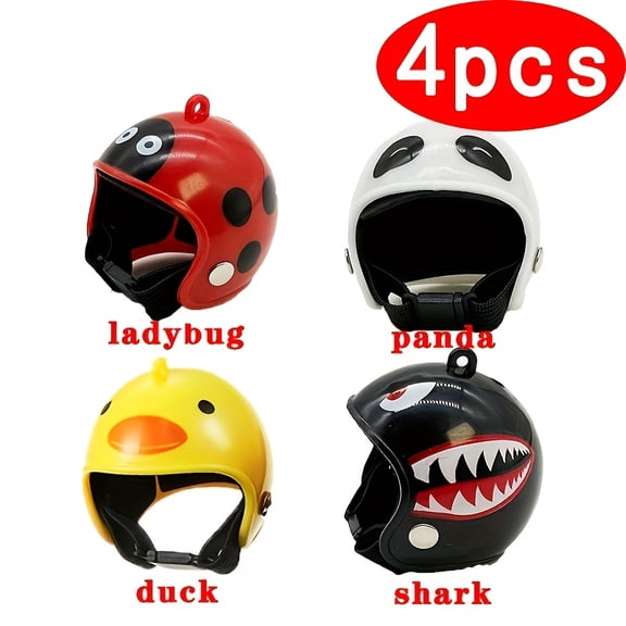 8PCS Rainproof Mini Chicken Helmets, Perfect Protective Gear for Pets, Featuring an Adjustable Chin Strap, Suitable for Small Feathered Friends Like Chicks,