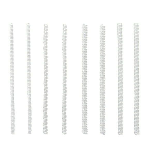 HEMOTON 8PCS Ring Size Adjuster White TPU Spring Invisible Comfortable and