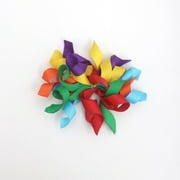 8PCS Self-Adhesive Curly Bows,3.93" Pre-Made Bows for Gift Wrap,Rainbow Ribbon Bow for Basket Decoration,Bottle,Present Bows for Birthday,Party,Pride Month,Anniversary(Rainbow)