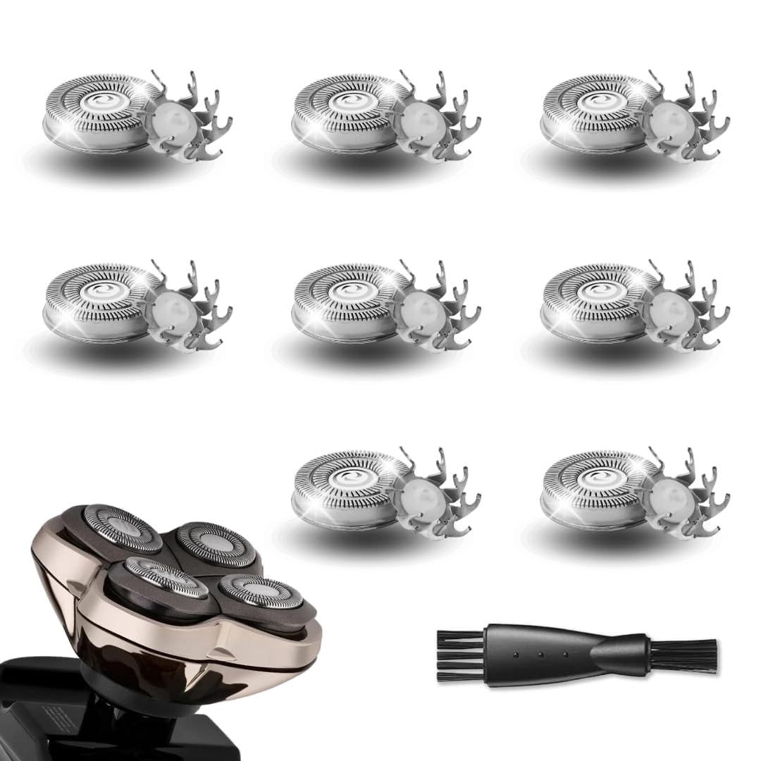 8PCS Shaver Replacement Blades,Shaver Replacement Heads for Pitbull Platinum Pro Shaver,Compatible with SKUL*L Shaver Pitbull Gold PRO Shaver Replacement Blade