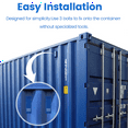 thumbnail image 1 of 8PCS Shipping Container Air Vent Kit Heavy Duty Shipping Container Accessories Flow Ventilation Kit Yellow, 1 of 10