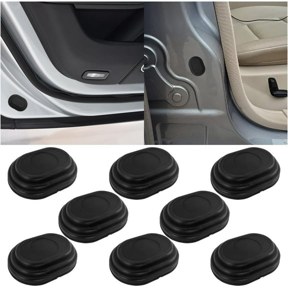 8PCS Silicone Soundproof Door Edge Guard Shock Resistant Soundproof Door Edge Protector - Slam Stopper for Car Thresholds Car Bumper Protector, Auto Soundproof Crash Pad of SUV Truck Car