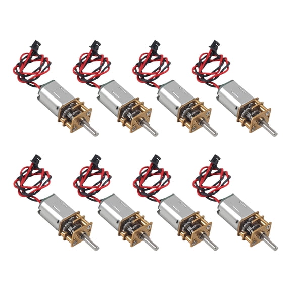 8PCS Small N20 Gear Motor 3V-6V Slow Speed Full Metal Gearboxes Small Motor For Robotics And Model Vehicles Easy to Use
