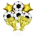8PCS Soccer Balloons, Soccer Party Decorations Foil Mylar Balloons for